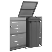 Copribidone per Spazzatura Singolo 69x77,5x112,5cm Acciaio Inox 149554