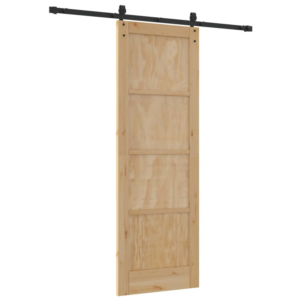 Porta scorrevole ORKDAL Naturale e Nero 73,5 x 211 cm 3445558