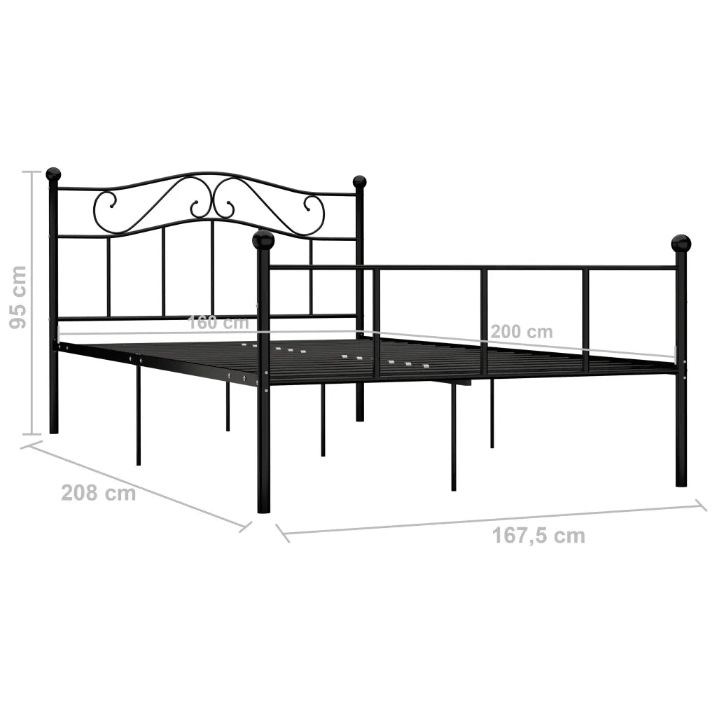 Giroletto Nero in Metallo 160x200 cm 284527