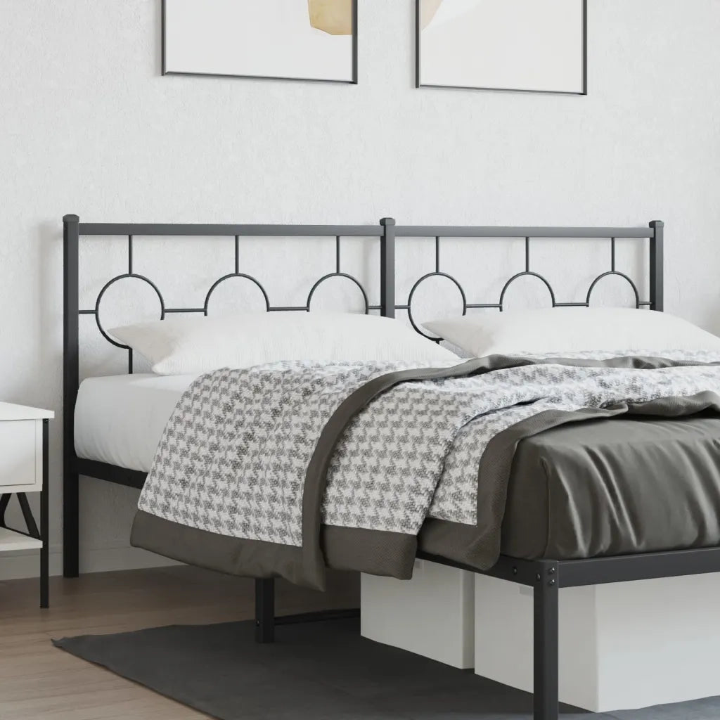 Testiera di Ricambio in Metallo Nero 180 cm 376262