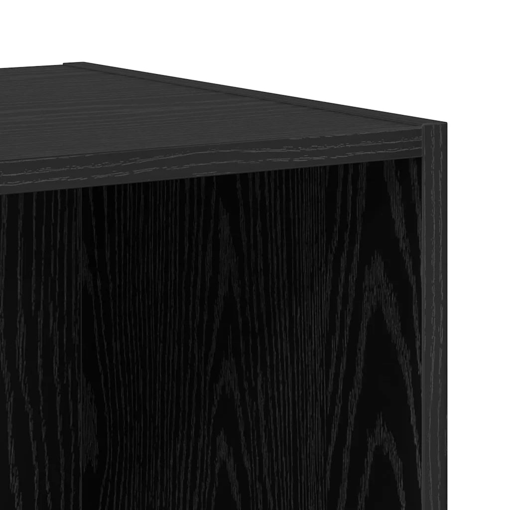 Set mobile TV 4 pcs Rovere Nero Legno multistrato 3393223