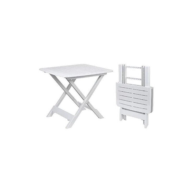 MAURY'S ANIENE TAVOLO PIEGHEVOLE RESINA BIANCO 80X72X70 CM