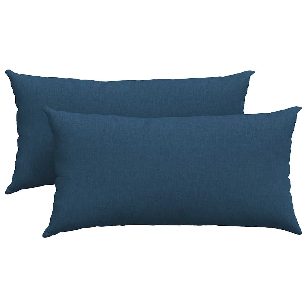 Cuscini da Divano 2 pcs Blu 80 x 40 cm Tessuto 42013704