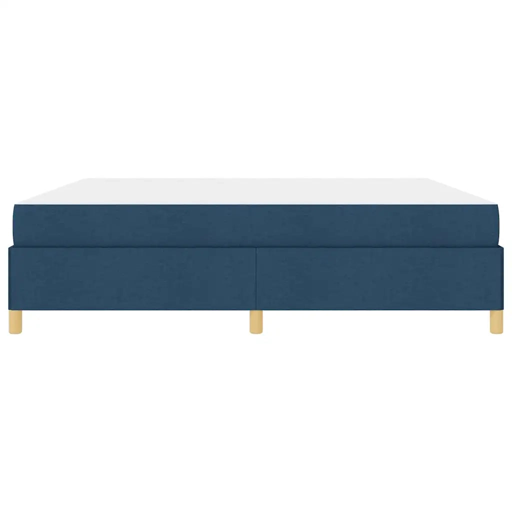 Struttura del letto con materasso Blu 200 x 200 cm Tessuto 3398968