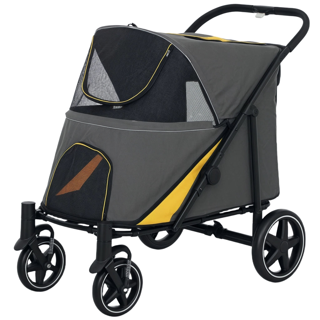 Carrello pieghevole per cani ¨C Minimal ¨C grigio scuro