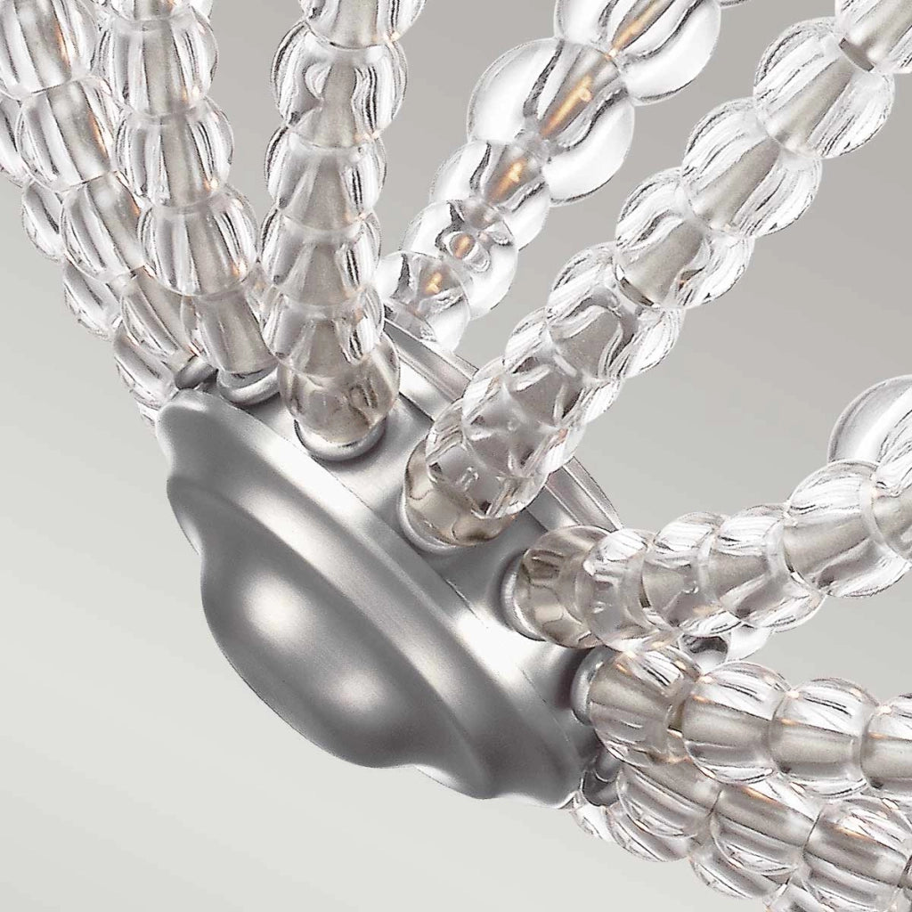 Sospensione Feiss Oberlin sfera nichel satinato LED