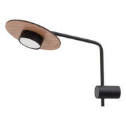 Applique Nowodvorski DISK nero legno scuro acciaio GX53