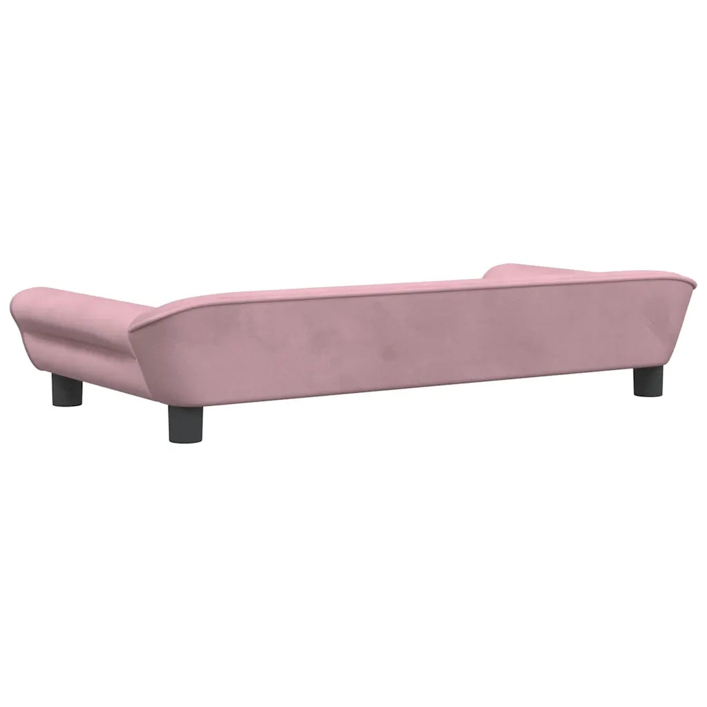 Divano per Bambini-Sofa-Divanetto Rosa 100x50x26 cm in Velluto