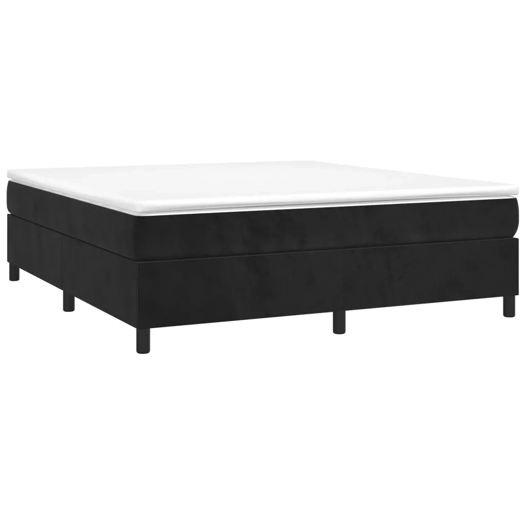 Struttura Letto a Rete a Molle Nero 180x200 cm in Velluto 3121134
