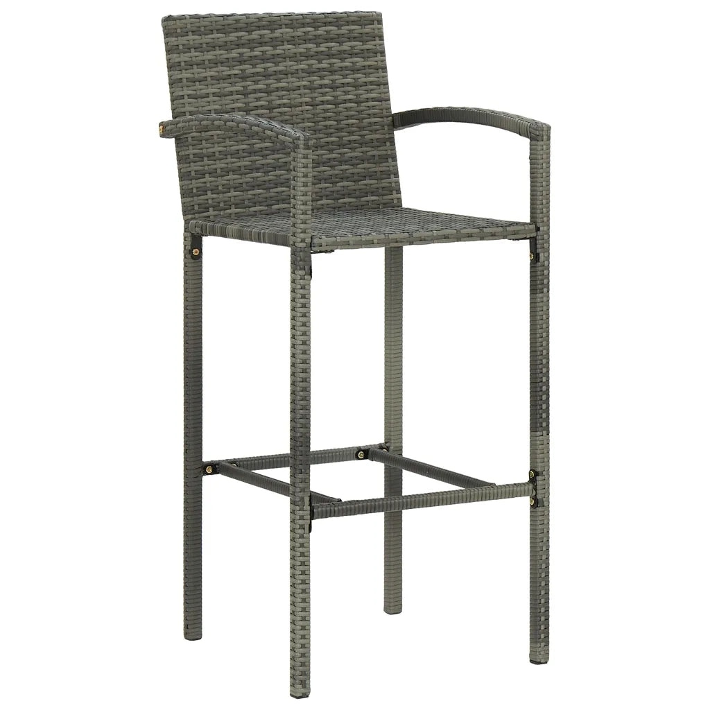 Set Bar da Giardino 5 pz Grigio 3067957