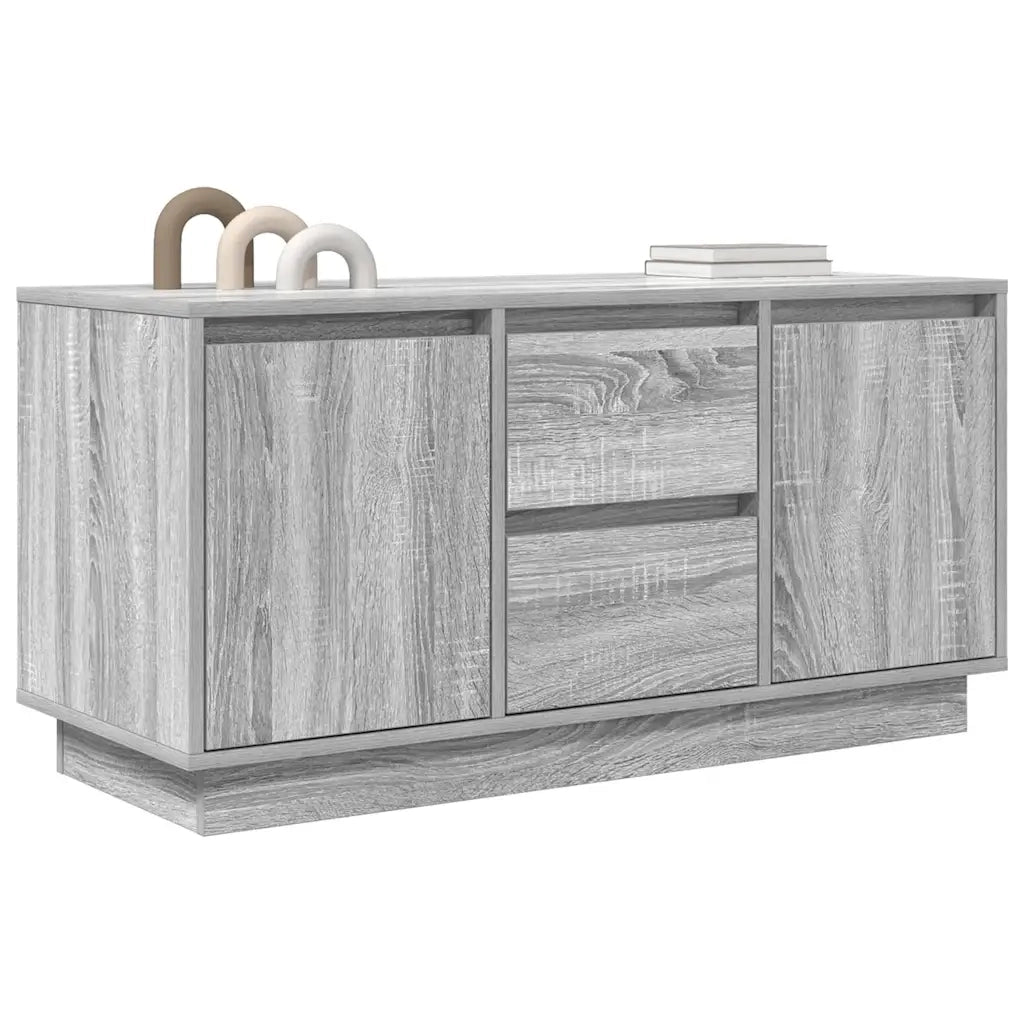 Mobile Porta TV con Luci LED-Mobile per TV-Credenza TV Grigio Sonoma 100x41x50 cm