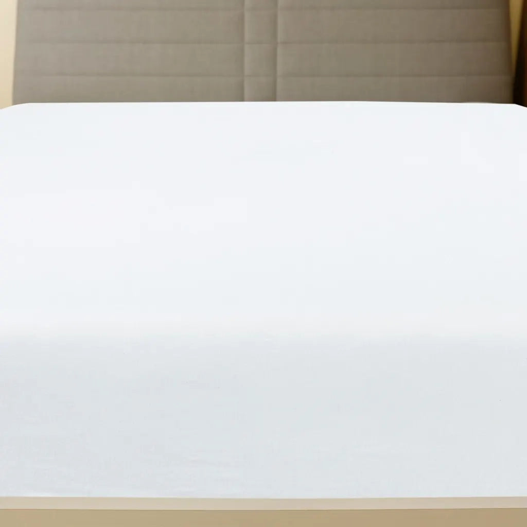 Lenzuolo con Angoli Jersey Bianco 90x200 cm Cotone 136240