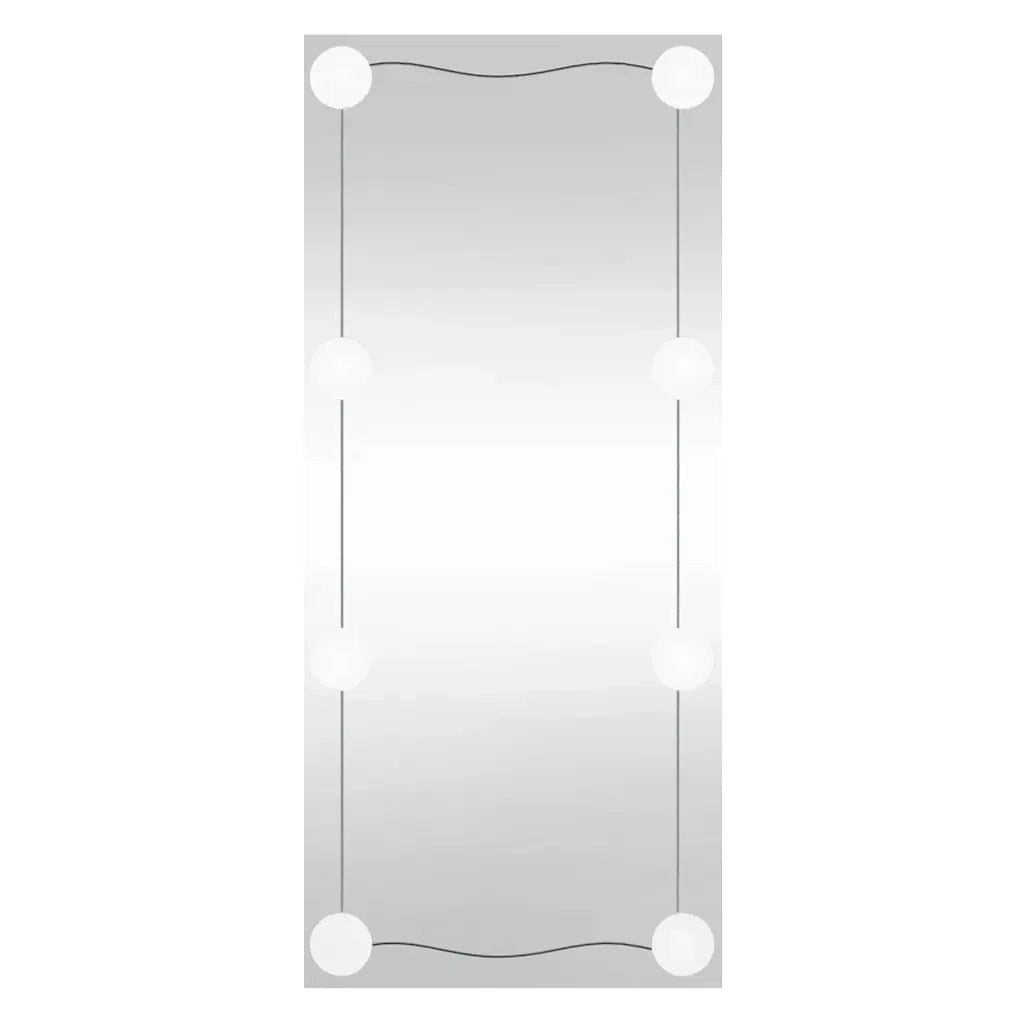 Specchio da Parete con Luci LED 40x80 cm Vetro Rettangolare 3189153