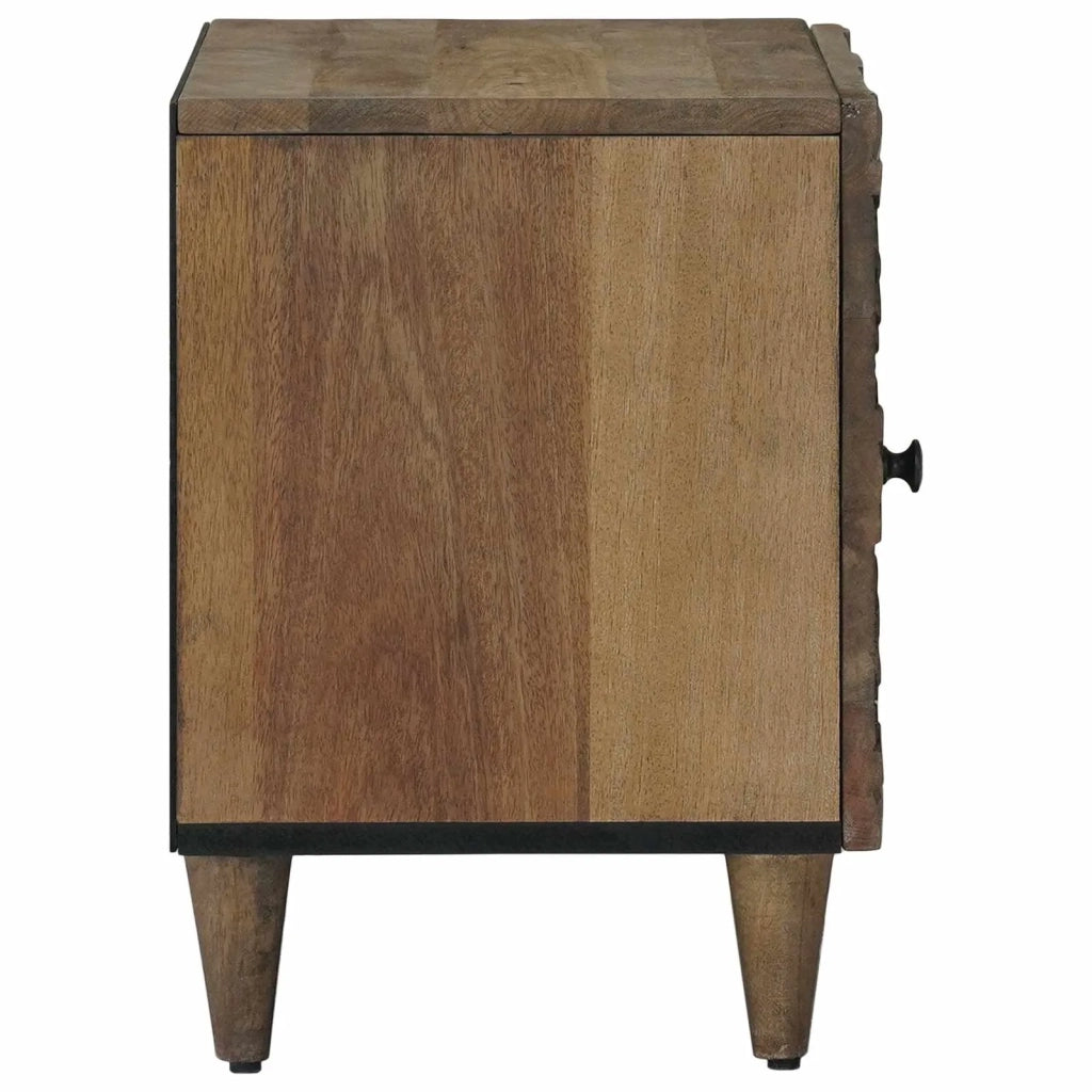 Comodino | Armadio da Notte | Mobiletto da notte Marrone 40 x 33,5 x 46 cm