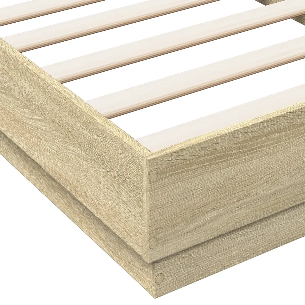 Giroletto senza Materasso Rovere Sonoma 75x190 cm in Truciolato 839639