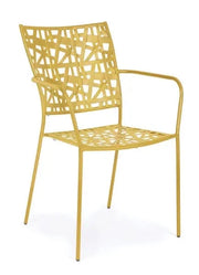 Sedia kelsie con braccioli diversi colori Colore: OCRA