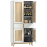 Armadio da cucina ¨C Minimal ¨C bianco e rovere 80x35x170cm