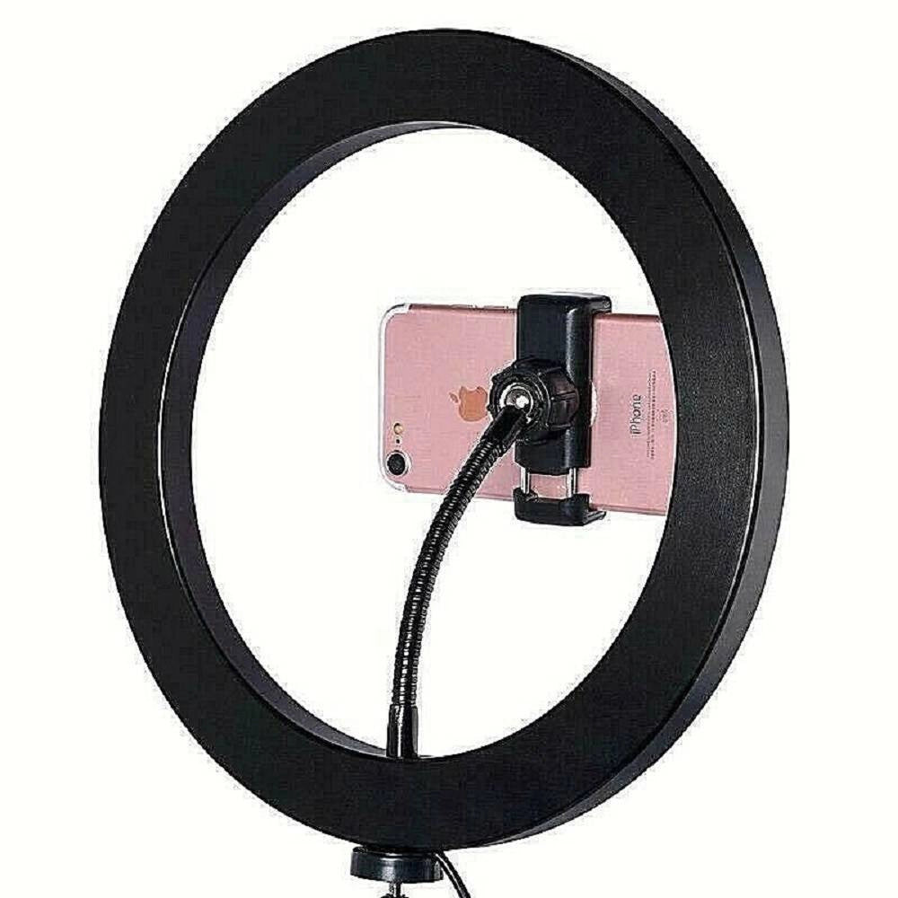 Trade Shop - Led Ring Light Con Treppiedi Lampada Anulare Per Selfie Streaming Dal Vivo -