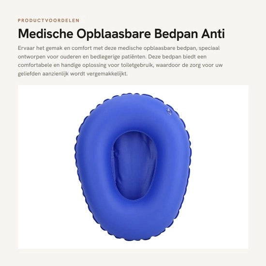 Contenitore per Urine in PU - Ergonomia per Riduzione del Danno - Inflabili - Leggeri - Facili da Trasportare - Incluso Pomp di Aria - Bidet