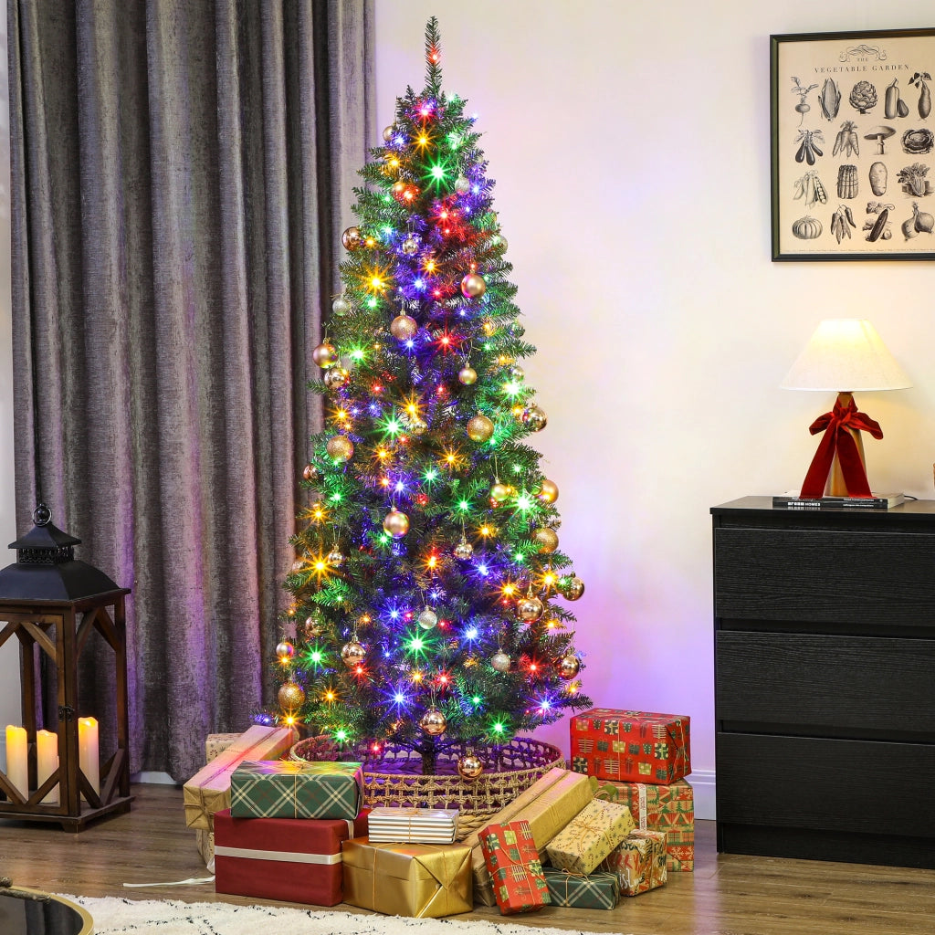 Albero di Natale Illuminato 180 cm ¨C Minimal ¨C 250 Luci Bianche e Colorate 9 Modalit¨¤