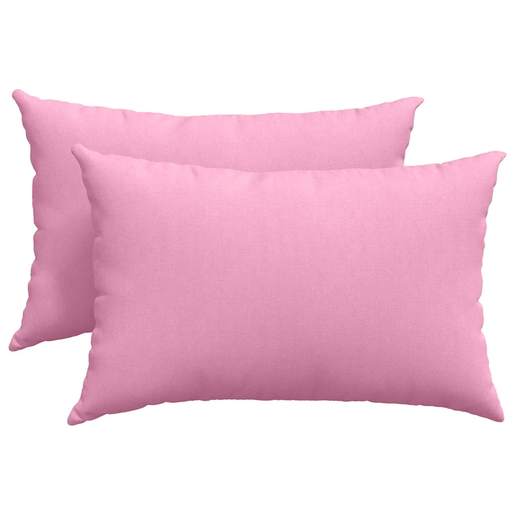 Cuscini da Divano 2 pcs Rosa 60 x 40 cm Tessuto 42013668