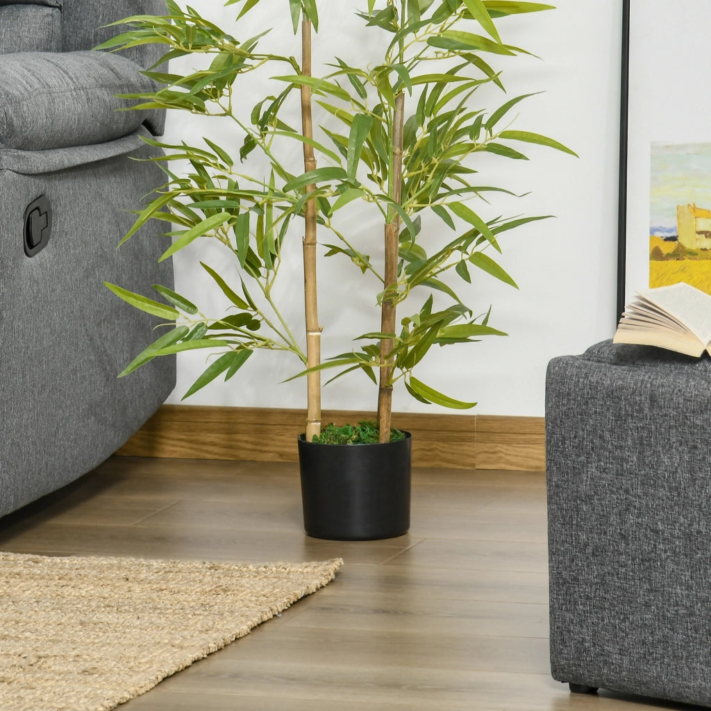Pianta Artificiale Bamb¨´ Realistica ¨C Minimal ¨C 120 cm in Vaso