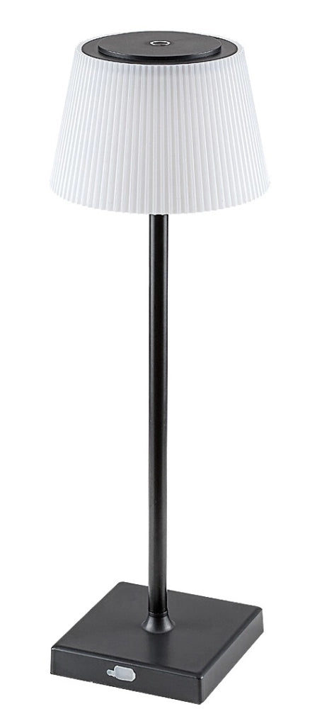 Lampada da tavolo USB ricaricabile LED 4W nera Taena Rabalux