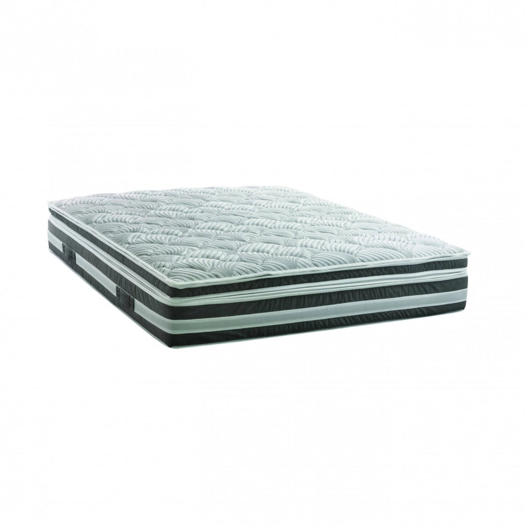Amistad, Materasso Matrimoniale Sfoderabile Made in Italy, 190x160x32h cm Grigio