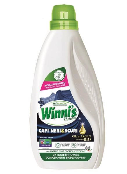WINNI'S LAVATRICE 750 ML 15 LAVAGGI PER CAPI NERI E SCURI