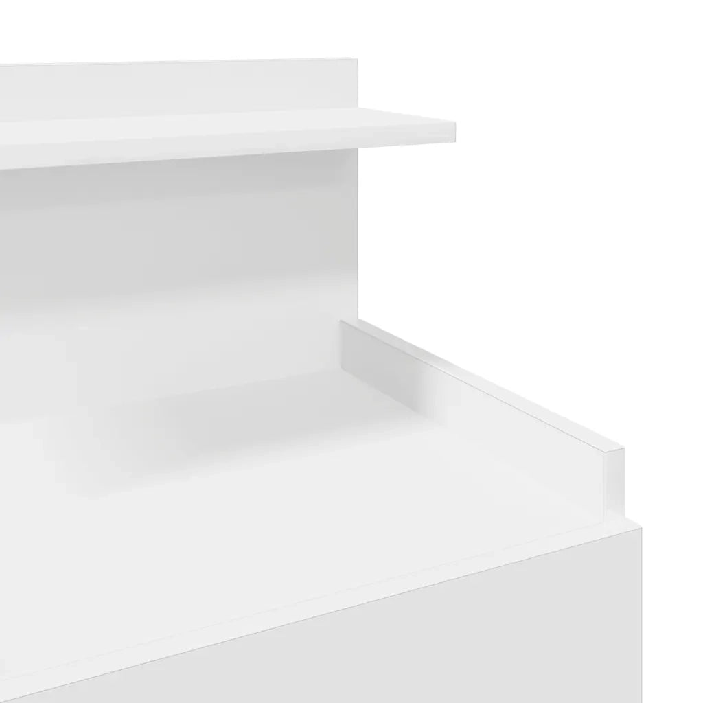 Comodino con 2 Cassetti Bianco 40x36,5x62 cm 858632