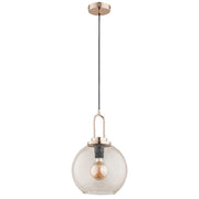 Lampada a sospensione Alfa Septum ottone Ø25 E27 1 luce