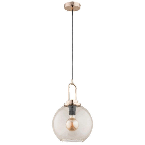 Lampada a sospensione Alfa Septum ottone Ø25 E27 1 luce