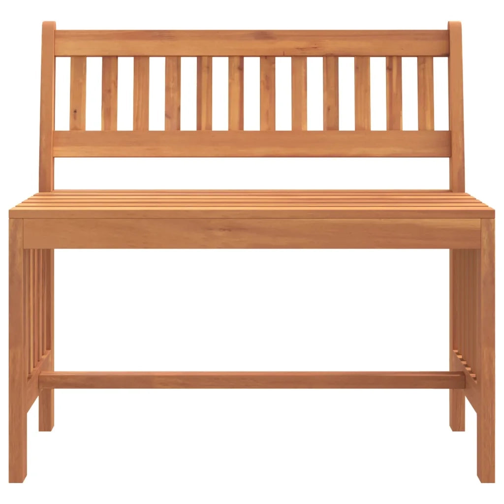 Panca da Giardino 80 cm Legno Massello di Eucalipto 363289