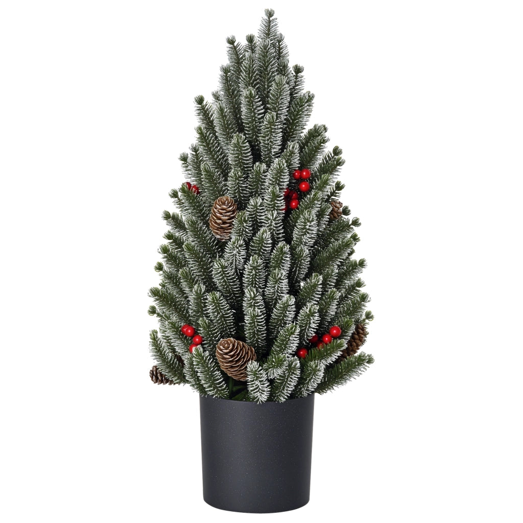 Albero di Natale Mini con Pigne e Bacche Rosse ¨C Xylo ¨C 50 cm Multicolore