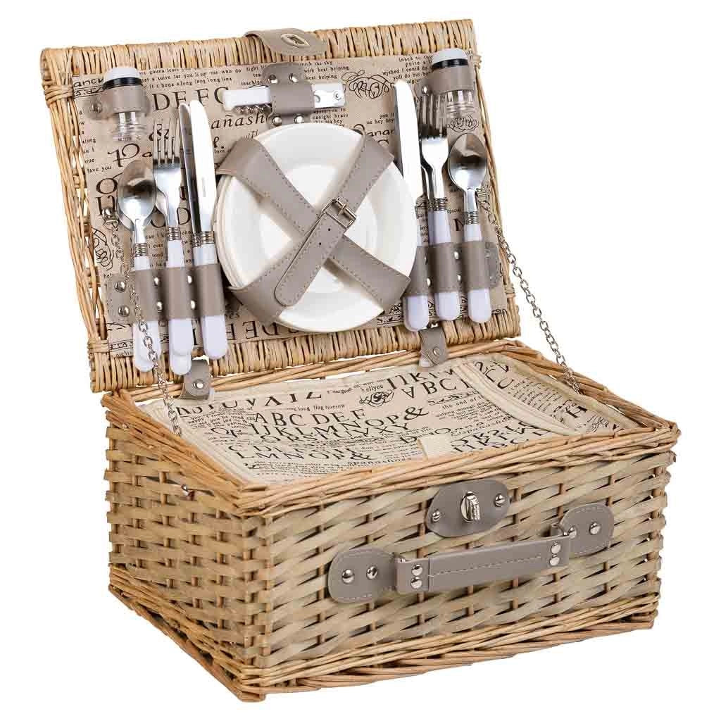 Cestino pic-nic marrone 40x28x19h