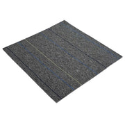 Piastrella per Tappeto Grigio Medio con Strisce 50 x 50 cm CFW2485840