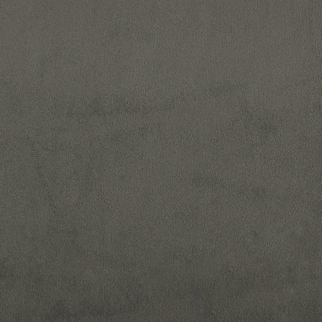 Testiera ad Orecchio-Testata con Orecchie Grigio Scuro 203x16x78/88 cm in Velluto 953590