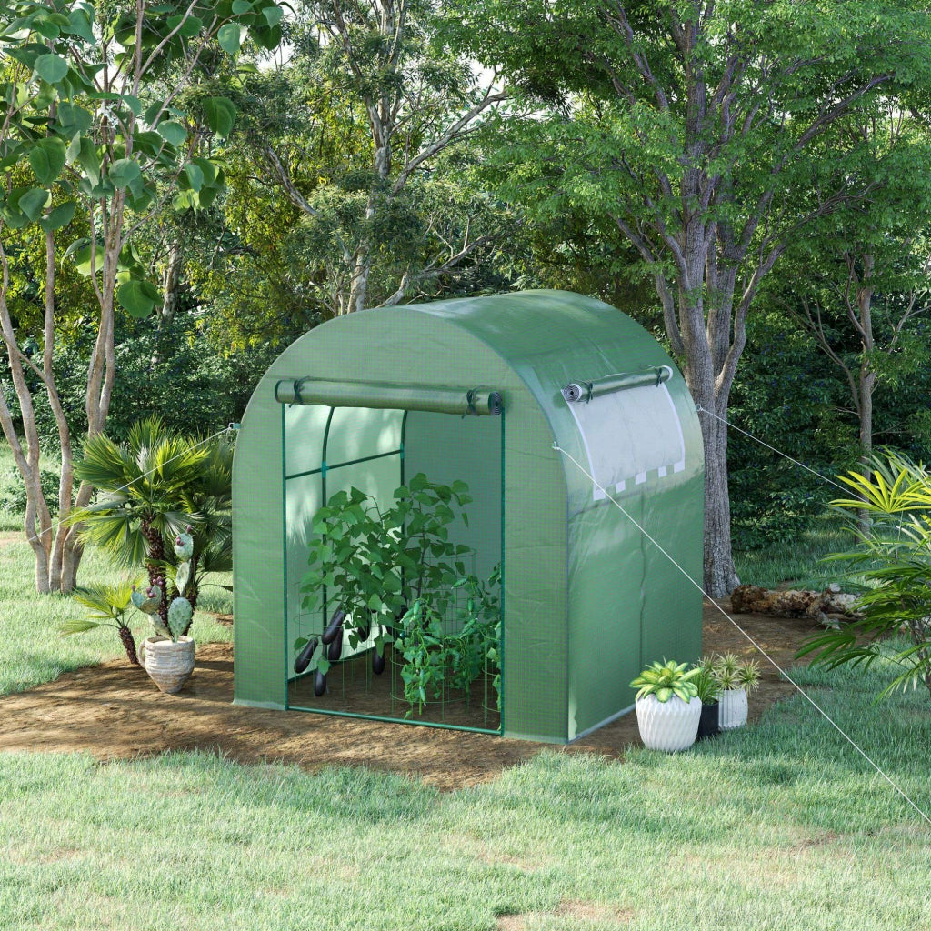 Serra da Giardino a Tunnel ¨C Xylo ¨C PE Verde 180x180x200cm