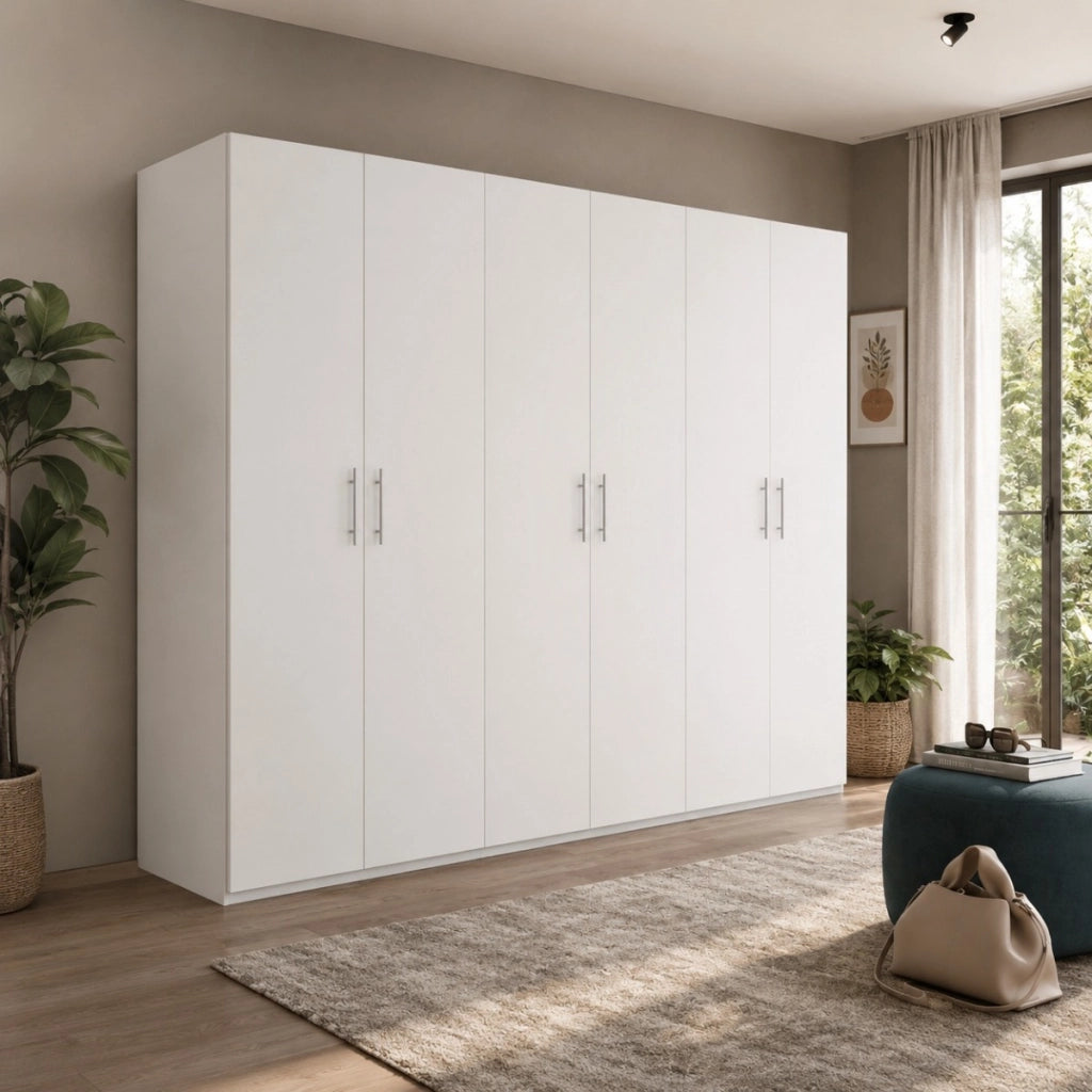 ARMADIO 6 ANTE BATTENTI SWIFT BIANCO H.202 AR6