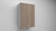 Pensile Cassa bianca con anta in colore Olmo 90x60x33
