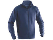FELPA CON ZIP COTONE E POLIESTERE  tg.S  navy