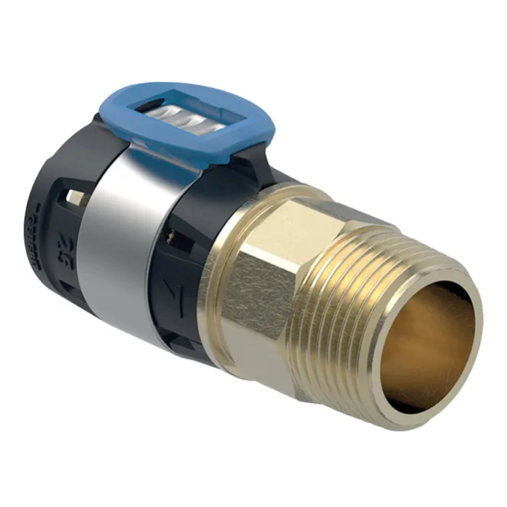 ADATTATORE FLOWFIT CON FILETTO MASCHIO PER MULTISTRATO A PRESSARE - 1 Ø40MM - ATTACCO MASCHIO  - GBR