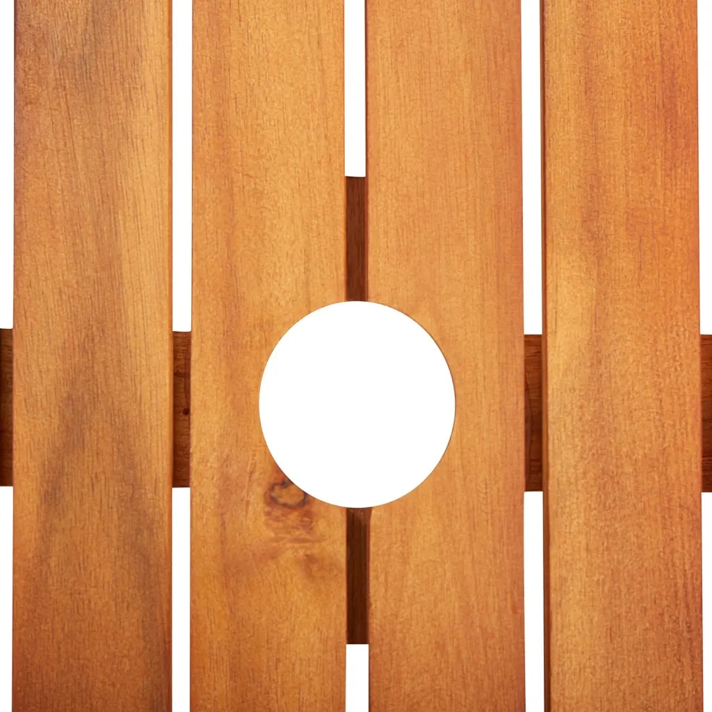 Set da Pranzo da Giardino 5 pz con Cuscini Massello di Acacia 3058085