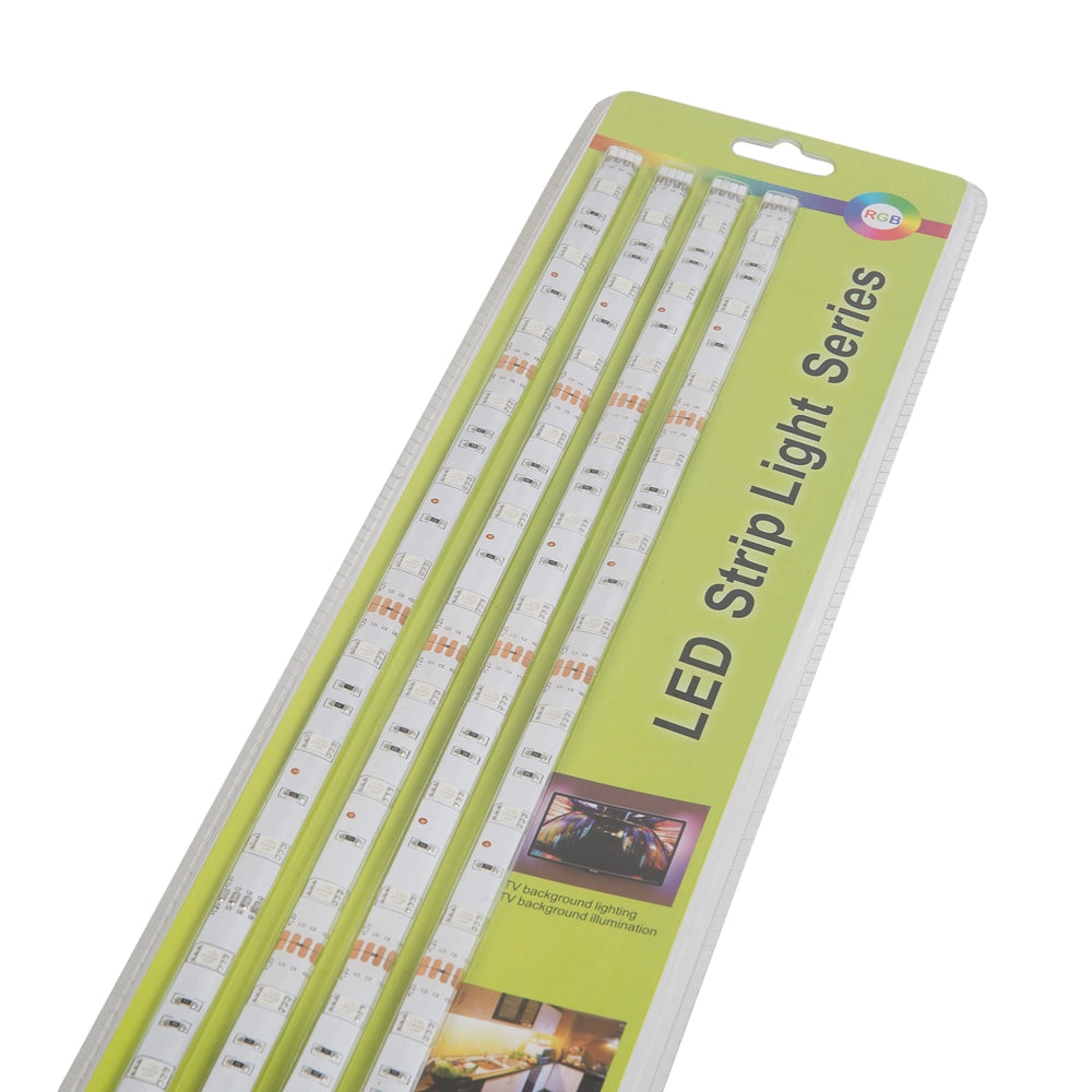 Set di 4 Strisce LED Multicolore 16 Colori con Telecomando 60 cm KALADAN