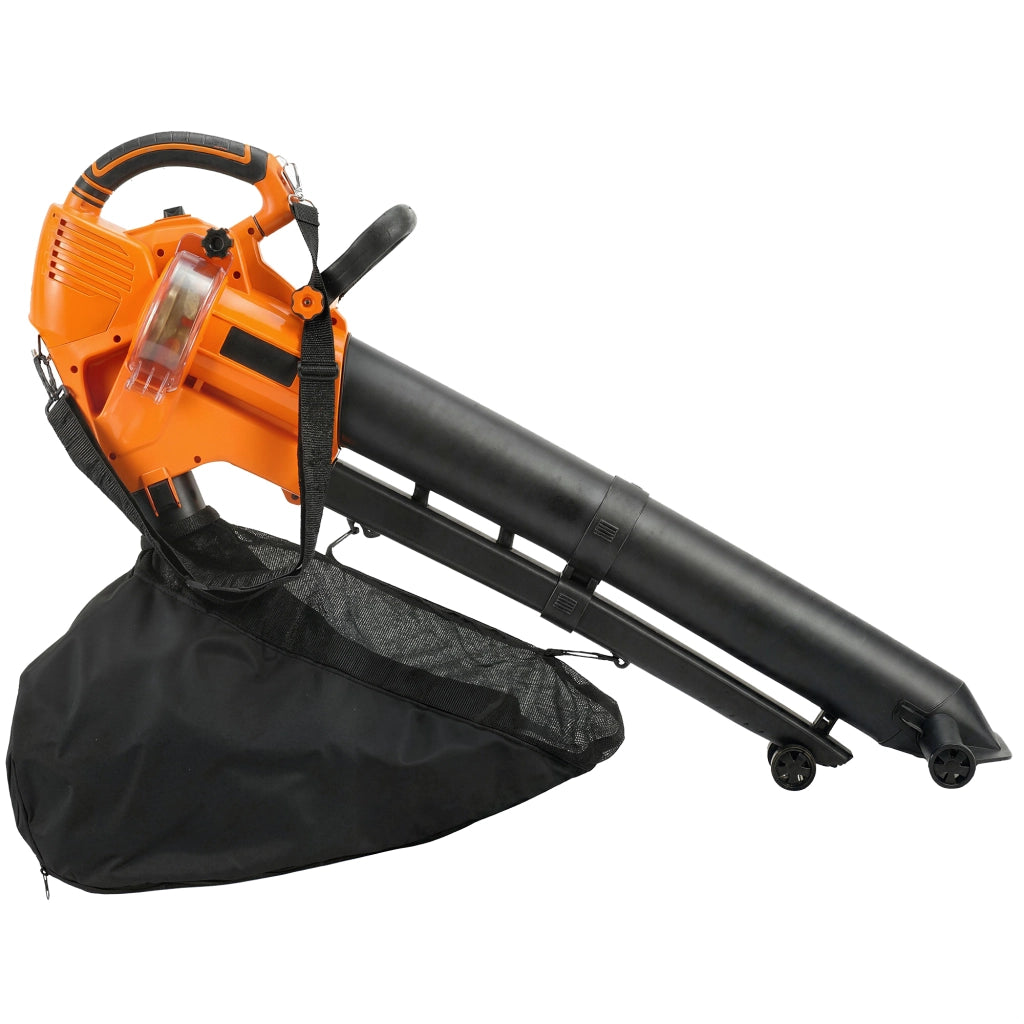 Soffiatore Aspiratore Elettrico 3in1 ¨C Xylo ¨C 3000W 40L con Ruote Arancione