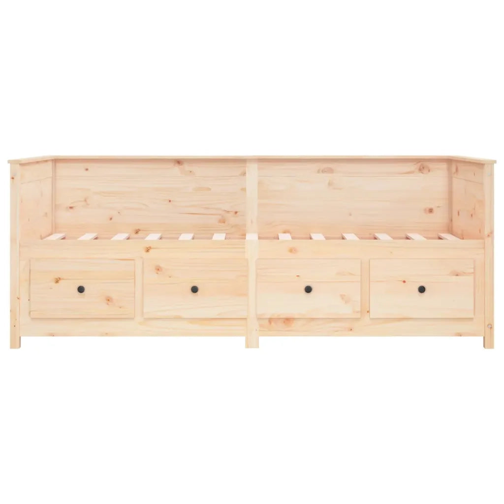 Letto singolo | Letto per adulti | Dormeuse senza Materasso 90x190 cm in Legno Massello di Pino
