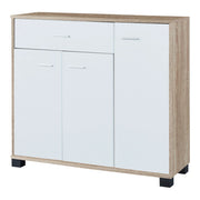 Scarpiera in truciolare 72 x 80 x 28 cm effetto rovere bianco 03_0007621