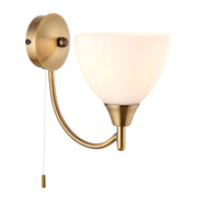 Applique retrò ottone anticato con tirante E14 Endon