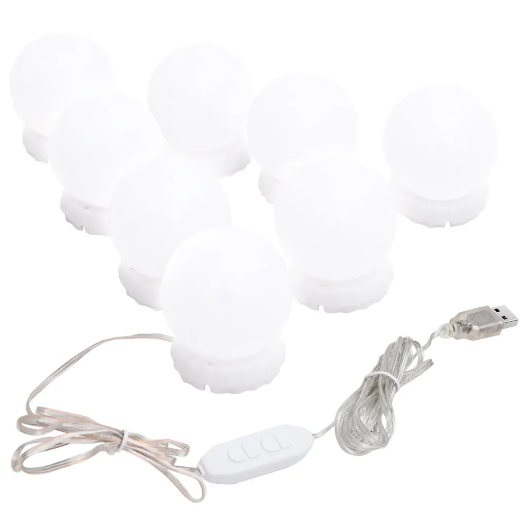 Specchio da Parete | Specchio decorativo Rotondo Senza Cornice con Luci LED in Vetro