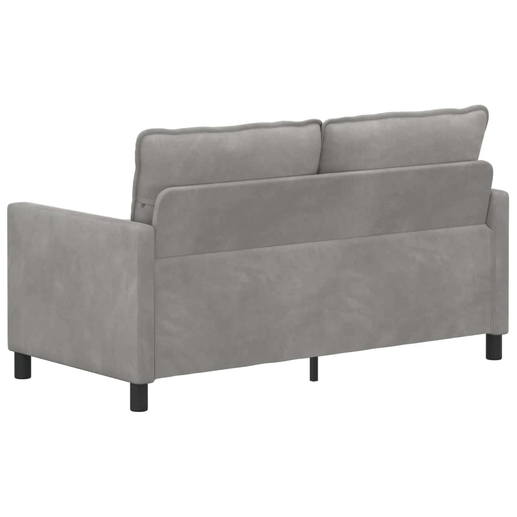 Divano Grigio Chiaro 156 x 81 x 87,5 cm Velluto 42028839